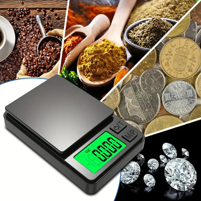 For Digital Weighing, Food and Jewelry, Kitchen Scale, High-precision Small Electronic Scale Precision Scale with Backlit LCD