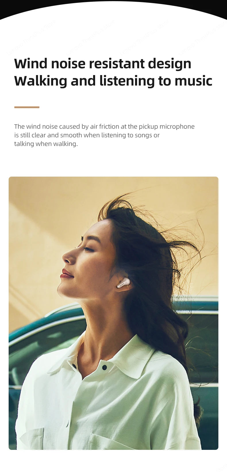 Choice Lenovo LP5 Wireless Bluetooth Earbuds HiFi Music Earphones Headphones Sports Waterproof Headset With Mic Earbuds Business