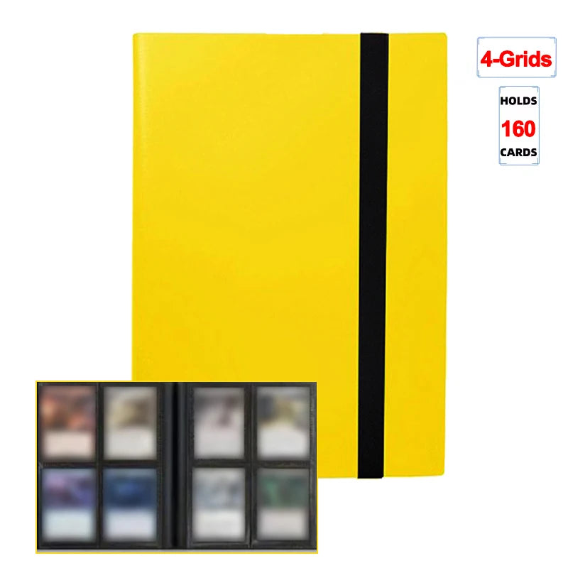 1Pc Card Binder 160/360/480 Trading Card Holder Book PP Cover Binder For Cards Durable Side Loading Card Book With Gaming Cards