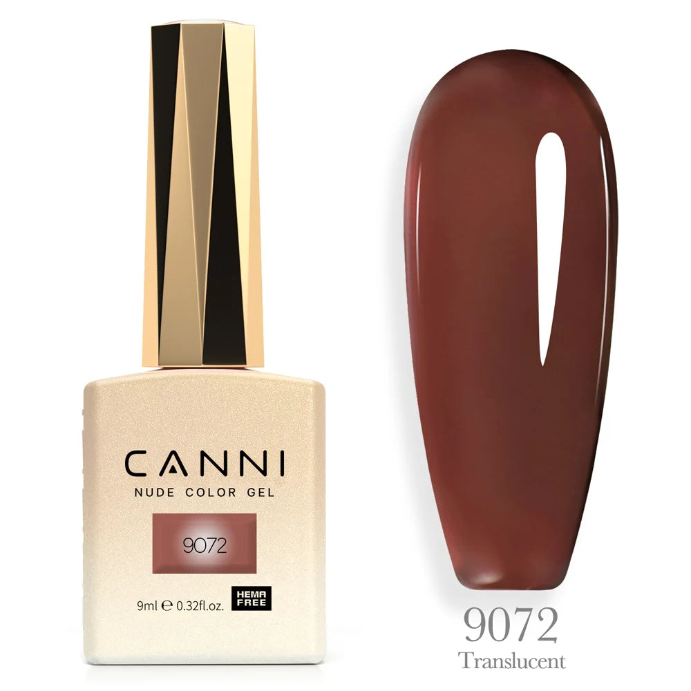 Canni Nail Gel Polish Jelly Nude Color HEMA FREE TPO FREE 9ml Transparent Semi Permanent Natural Nude French Nail Gel Lacquer