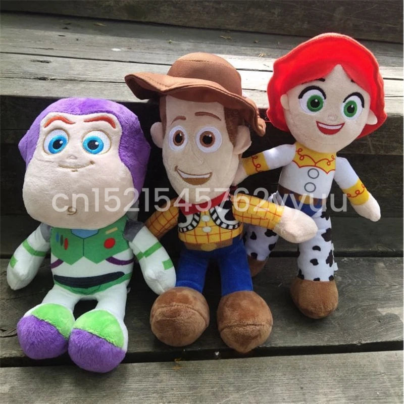 23cm Cute Woody Buzz Lightyear Plush Toy Lovely Stuffed Anime Jessie Plushies Pendant Cartoon Doll Home Decor Xmas Gifts