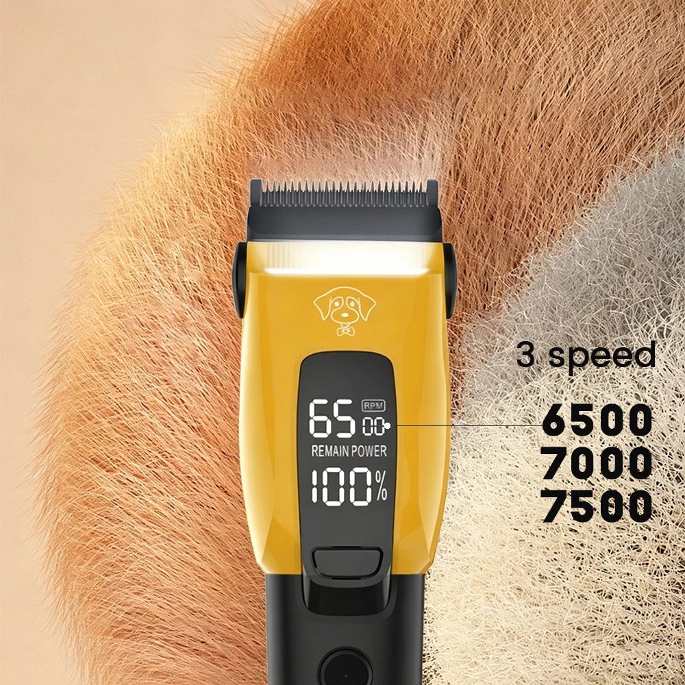 Pet Clipper Professional Dog Hair Trimmer Cat Grooming Shaver Type-C Charged Electric Puppy Cutting Machine for Small Big animal