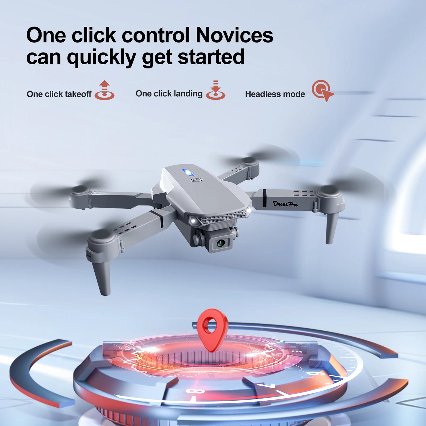 Kid Professional E88 Air Screen Control Drone Wide RC Dron HD 4K Camera Foldable Helicopter Aircraft Quadcopter Drone Gift Toys