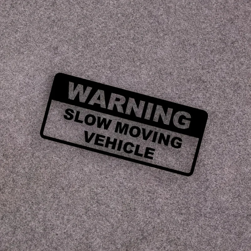 Warning slow driving car sticker PVC cool car sticker exterior decoration accessories warning car decal modeling
