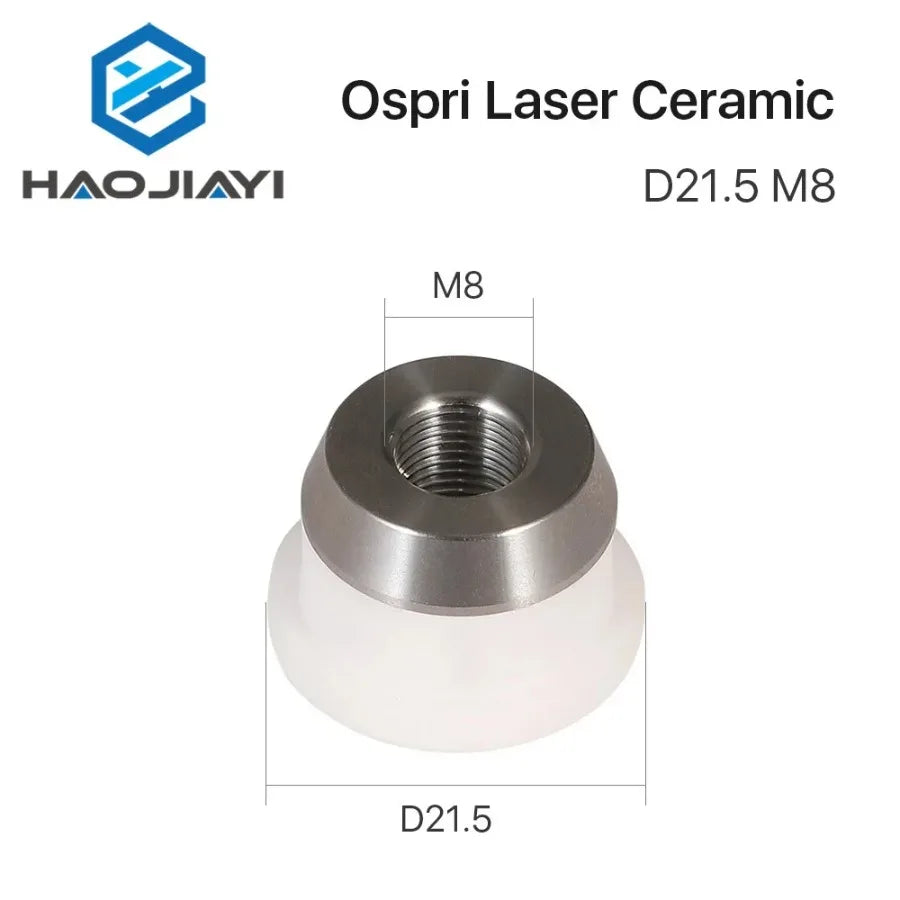D21.5 M8 Laser Ceramic Nozzle Holder Bodor 3D Laser Head Sensor Part for 1064nm Cutting Machine