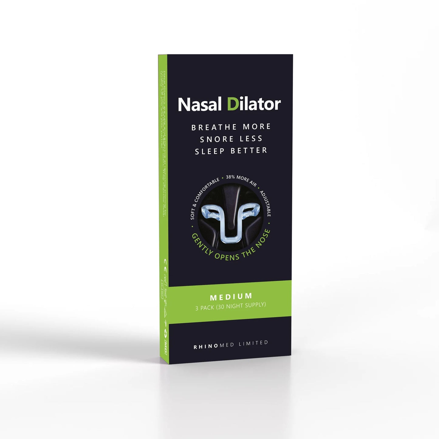 3 Sizes Silicone Anti Snoring Nose Clip Elastic Nasal Dilator for Better Sleep Improved Airflow Travel Home Use Comfort