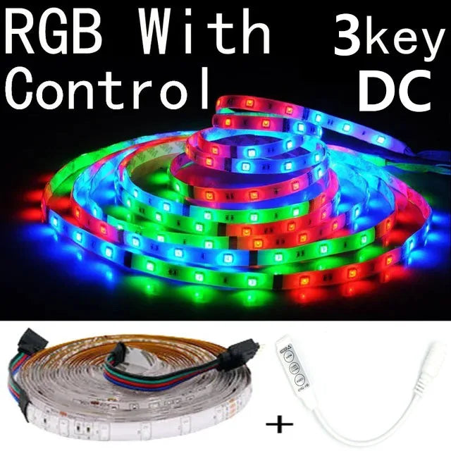 LED Strip light 12V 0.5m 1m 2m 3m 4m 5m SMD Flexible 60leds/m Waterproof non/IP65 LED Diode Tape