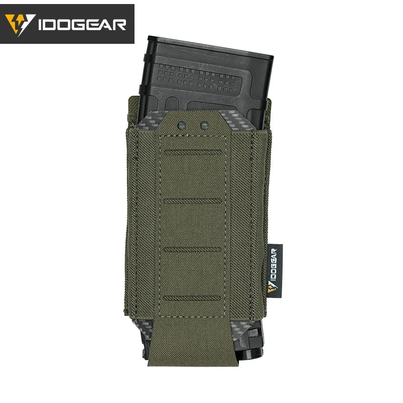 IDOGEAR Tactical Single LSR 556 Mag Pouch Mag Carrier MOLLE Pouch Laser Cut Tool Bags 35135