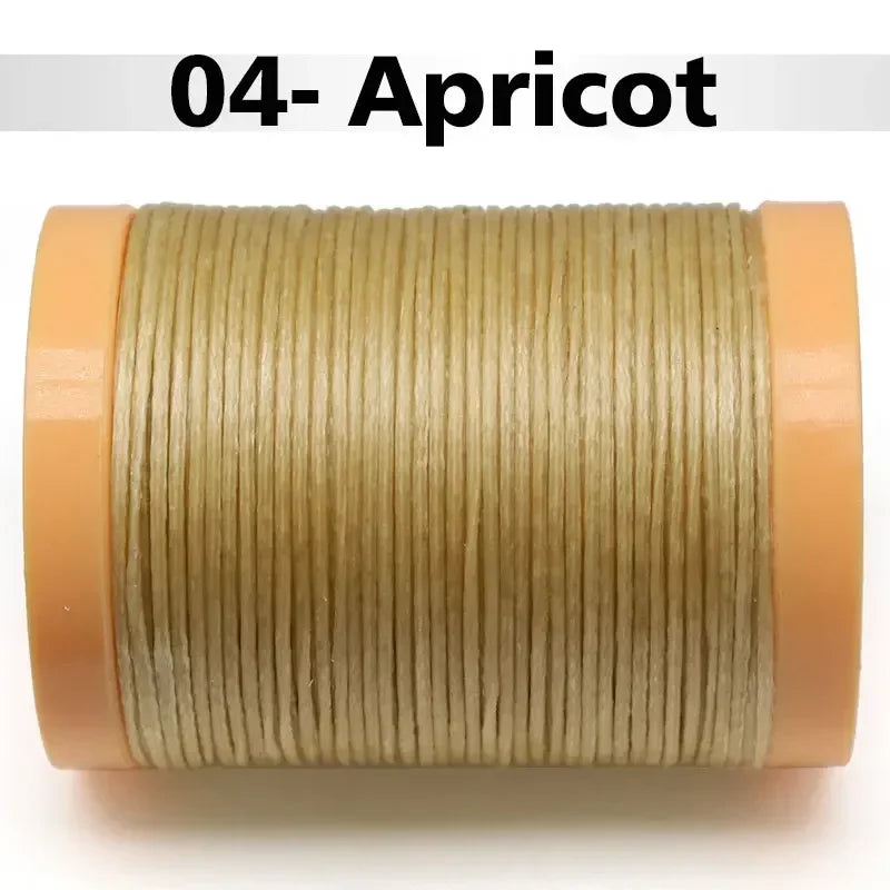 Handmade Flat Wax Thread for Leather Craft, Hand Stitching, DIY Wax Coated Strings, Repair Shoes, Sewing Tools, 0.8mm, 1.0mm