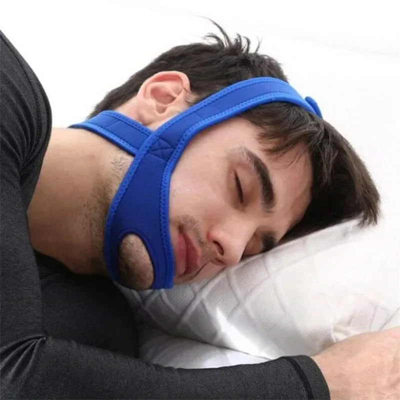 New Neoprene Anti Snore Stop Snoring Chin Strap Belt Anti Apnea Jaw Solution Sleep Support Apnea Belt Adjustable Sleep Care Tool