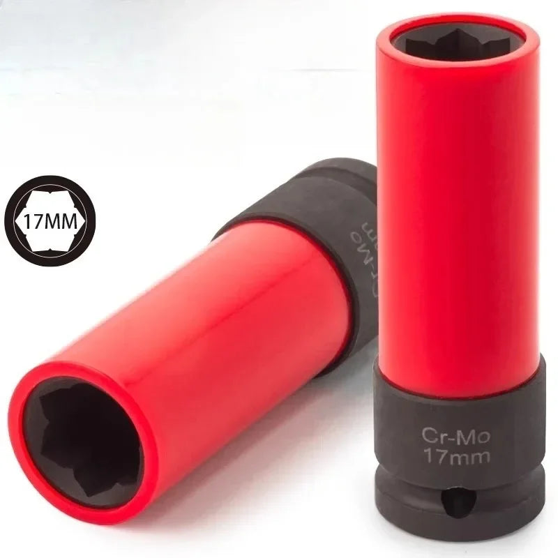 For S Series 17mm Anti-Theft Wheel Lock Nut Removal Socket Car Repair Socket Wrench Tool