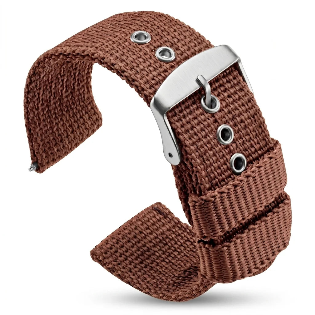 18 20 22 24mm Universal Nylon Watchband Sport Canvas Strap 4 Colors Replacement Bracelet Men Women Accessories