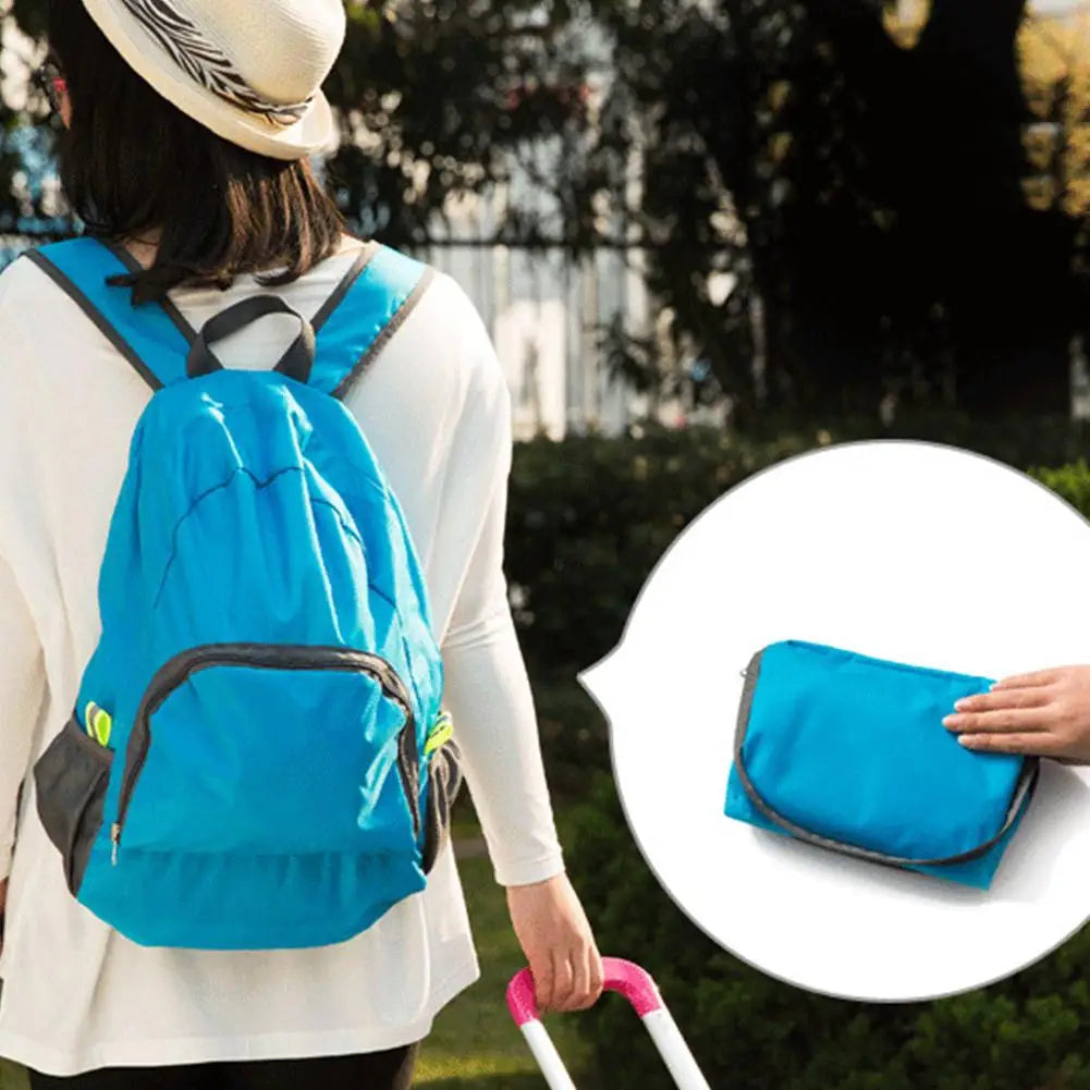 Foldable Outdoor mountaineering backpack Ultralight Nylon waterproof Travel Daypack Bag Large capacity Sports Daypack