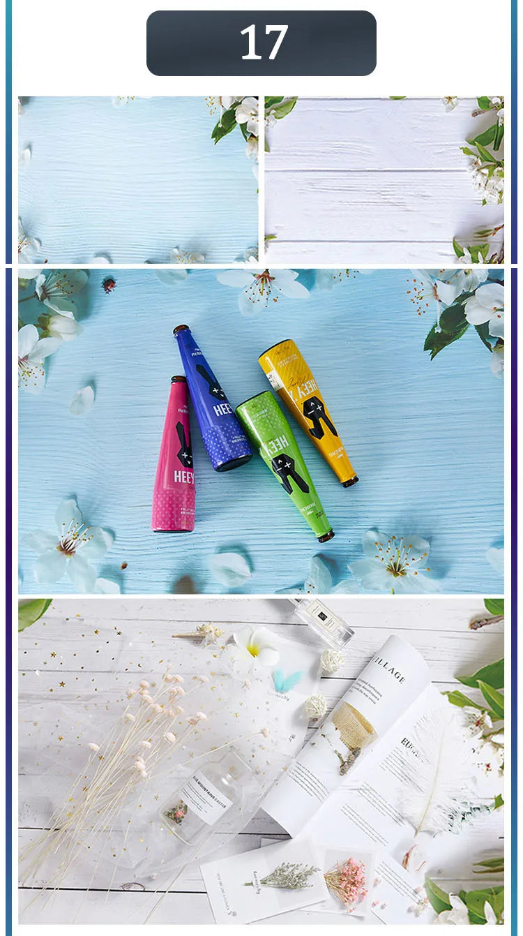 Marble Photography Backdrops 57*87CM 2 Sided Wood Grain Photo Background Wallpaper Studio Waterproof Products Photographic Props