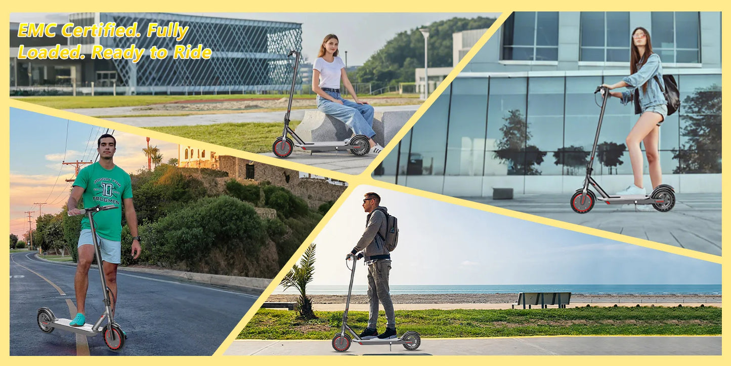 AOVOPRO Adult Electric Scooter 36V 7.8AH Battery 350W Powerful Motor Maximum Speed: 19 mph miles App Control Supported 8.5-inch