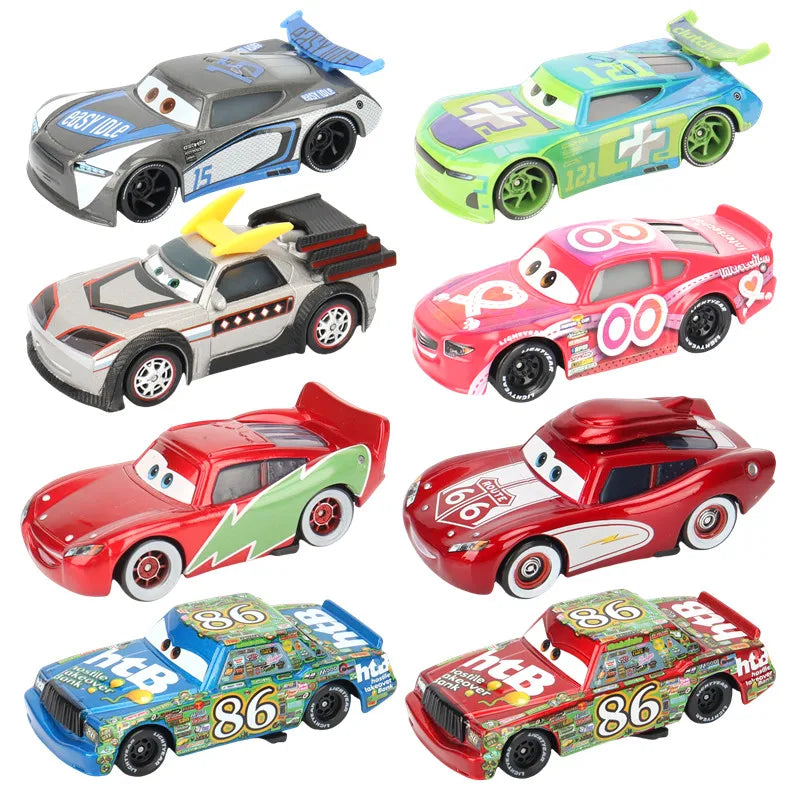 Disney Cars toy Christmas McQueen ROUTE 66 McQueen Champion McQueen Racing car 1:55 Diecast Alloy car Model Boy's Christmas gift