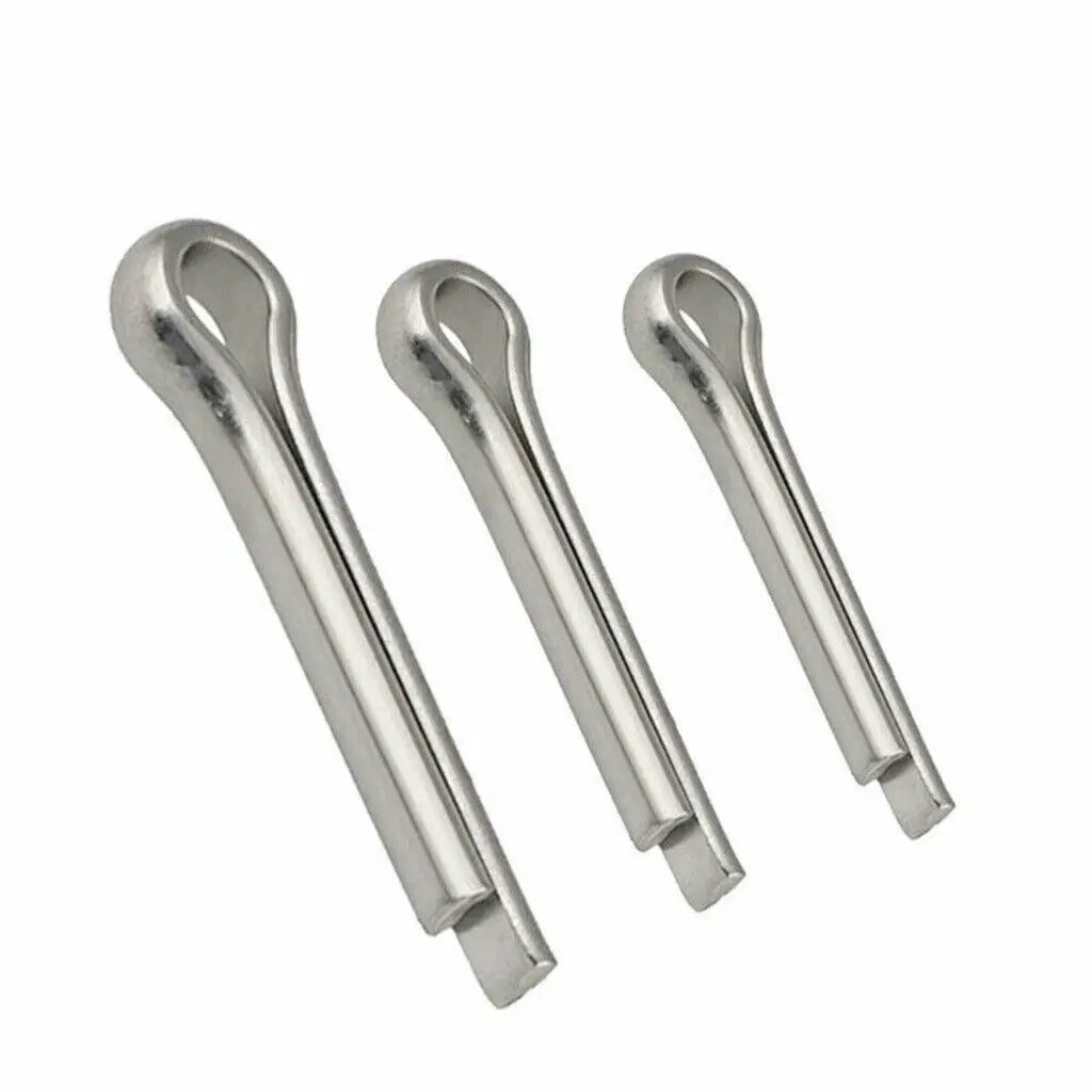 150PCS Split-Pins / Split Cotter Pins Stainless Steel A2-Marine Grade (304) +Box Steel Hard Case Link Assortment
