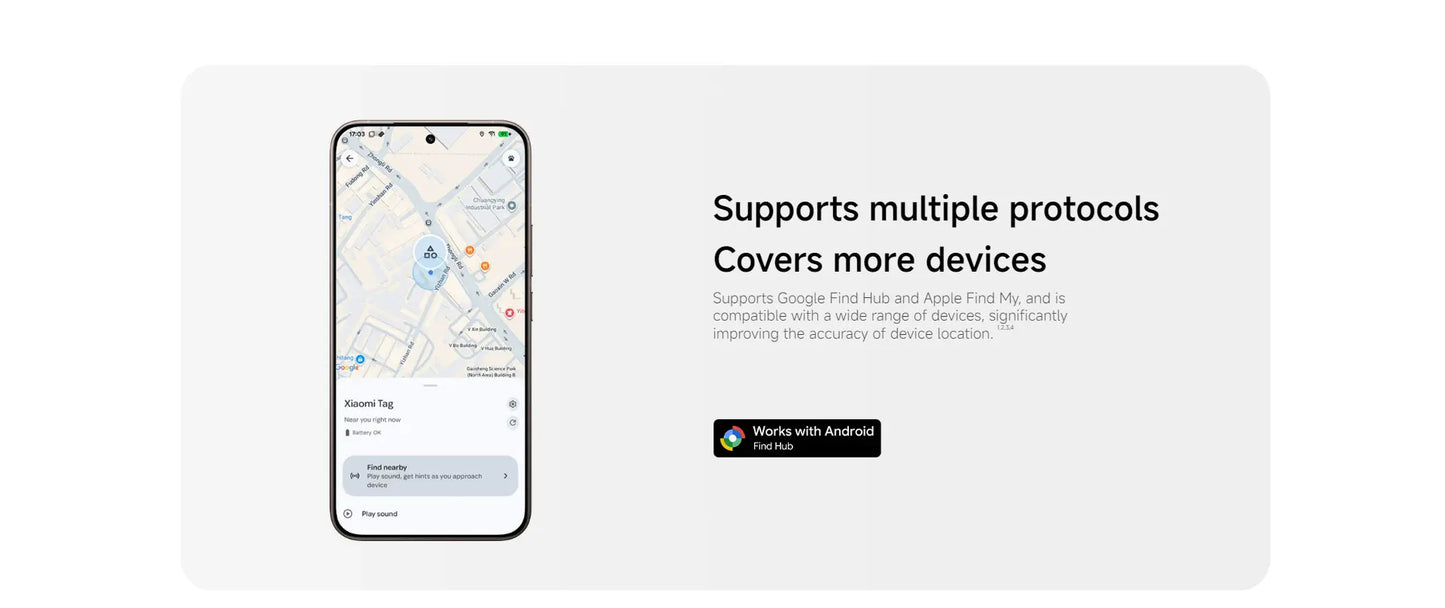 Xiaomi Tag Tracker Smart  Anti Lost Device Global Version Compatible Apple Find My and Google Android Find Hub Bluetooth 5.4