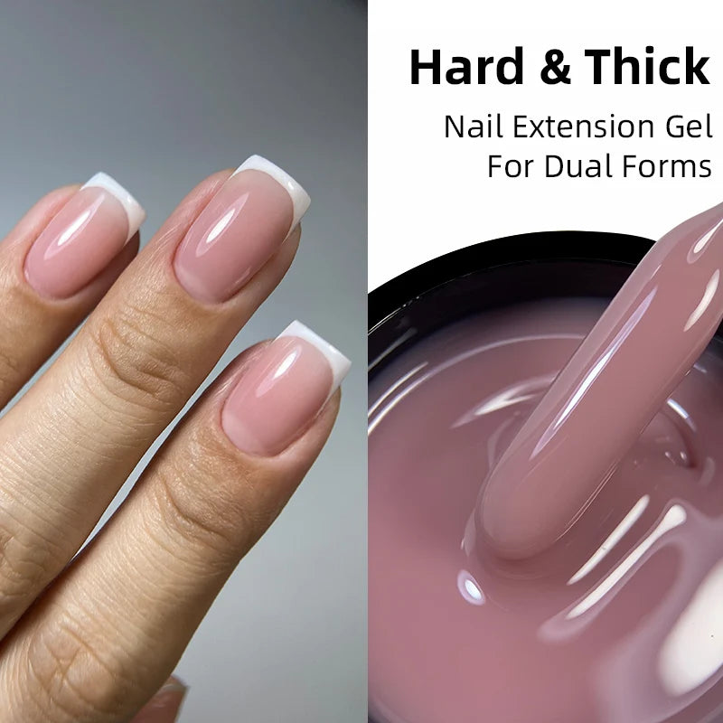 MSHARE 50ml Baby Pink Builder Nails Gel Hema Tpo Free Gel Nail Construction Self Leveling Gel for Nail Extension UV Led