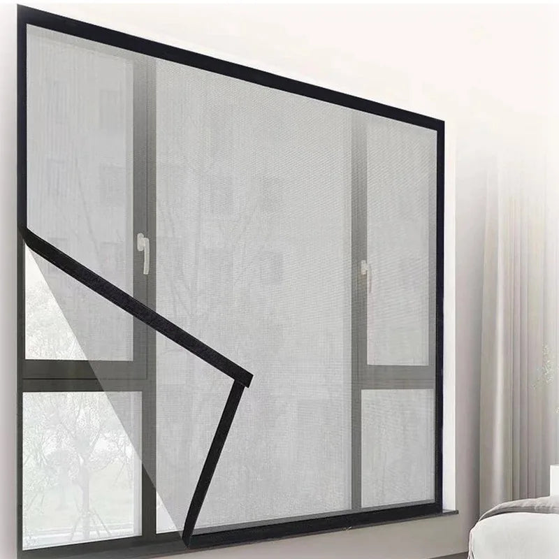 Mosquito Nets for Window,anti-mosquito window screens,Mesh Anti Insect Air Tulle Invisible Black Fiberglass Mosquitoes and Flies