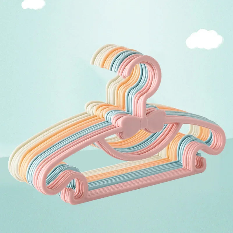 5-50Pcs Baby Hangers Plastic Kids Clothes Storage Hanger for Nursery Children Hangers Toddler Infant Portable Coats Home Rack