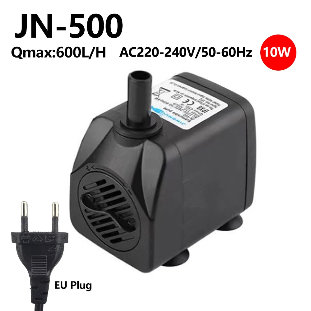 AC220V Multi-functional Silent Aquarium Submersible Pump, Landscape Large-flow Water Spray Pump,Fish Pond Water Circulation Pump