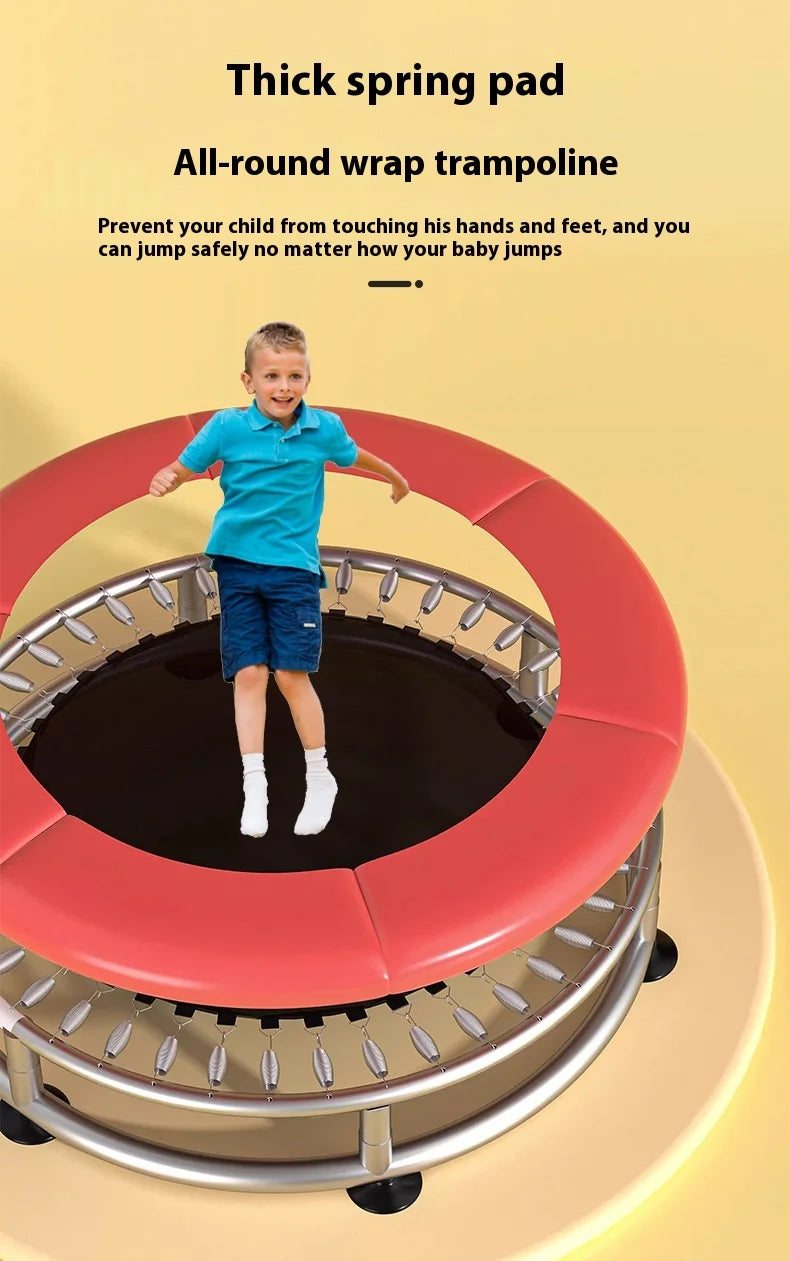Children's Indoor Trampoline Home Use Jumping Bed 3-10 Years Old Household Trampoline Fun Fitness Exercise for Kids