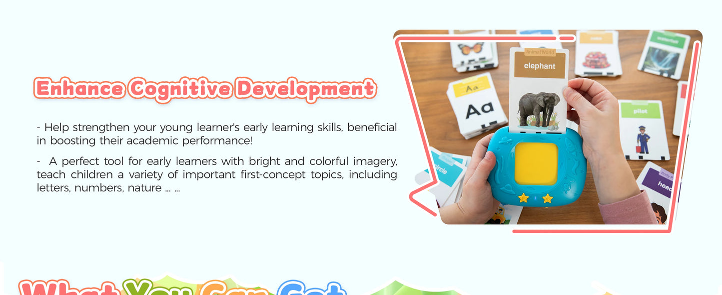 Toddlers Talking Flash Cards with 288 Sight Words Speech Therapy Toys Learning Educational Montessori Sensory kit Kids NEWYES