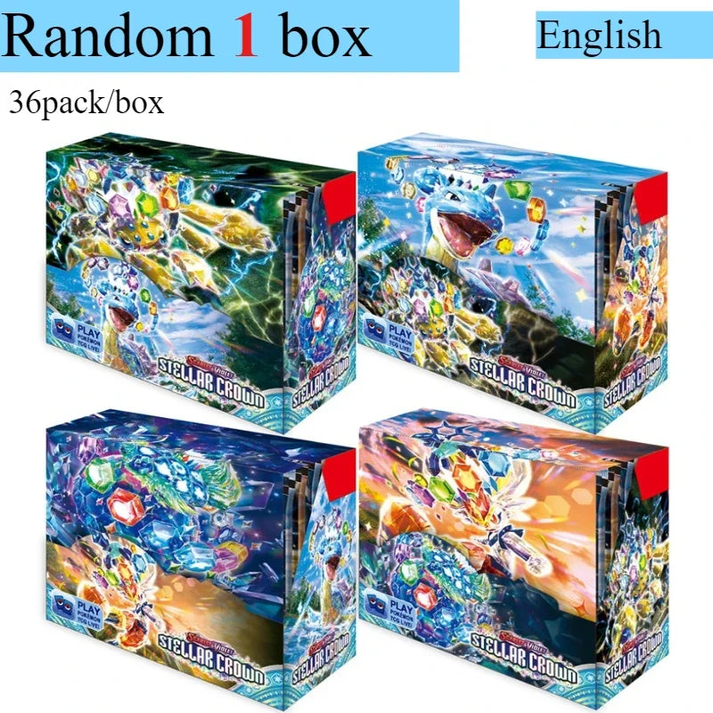 Pokémon Card 360 Pcs/Box English Brilliant Stars 151 Prismatic Evolutions PARADOX RIFT Battle Transaction Card Game Popular Gift