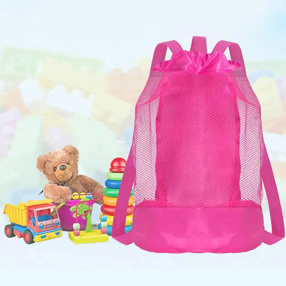 Beach Toy Organizer Backpack Lightweight Travel Bag for Sand Play Gear, Outdoor Adventures ﻿