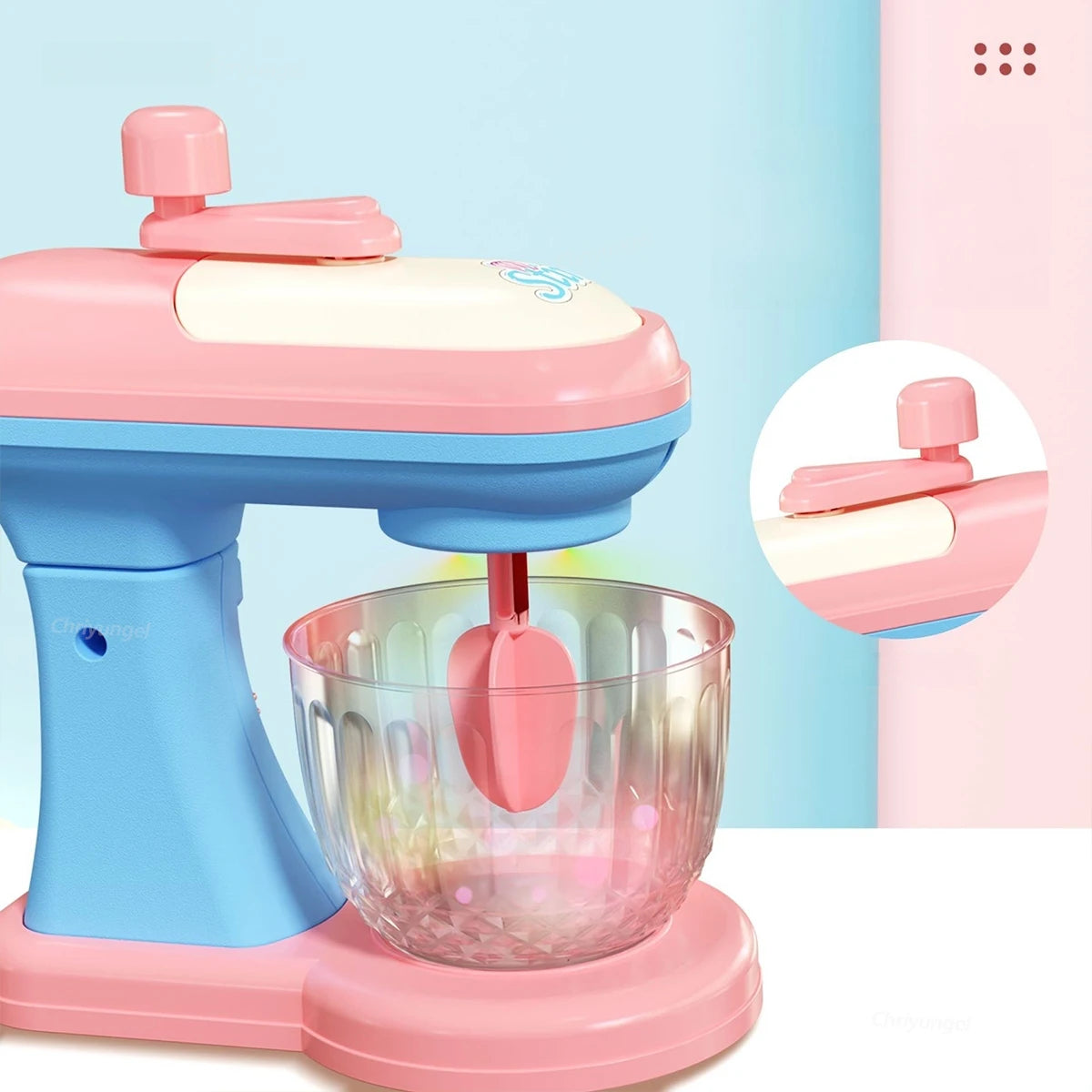 Pretend Play Toy Mini Kitchen Appliances Set for Toddlers Air Fryer Washing Mixer Educational Toys Gift for Kids Girls Boys