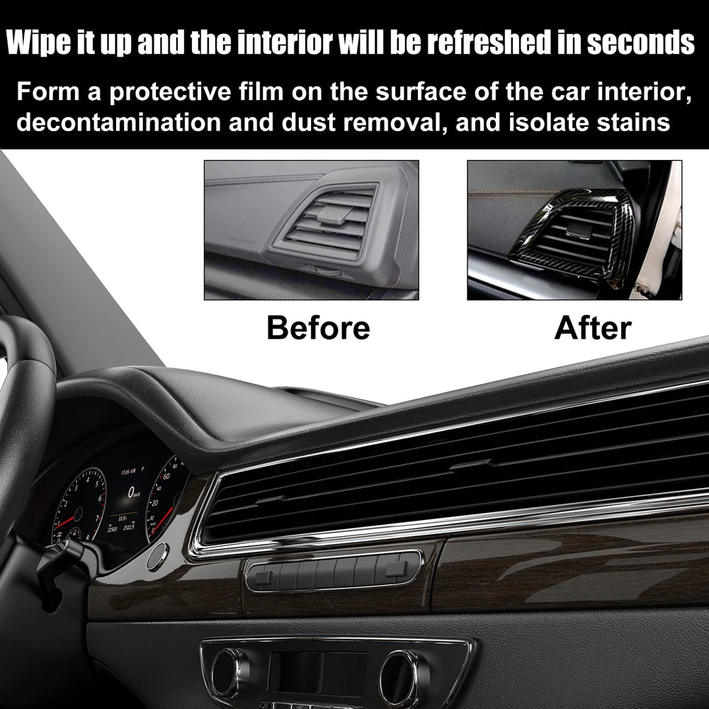30ml Plastic Restorer for Car Easy To Use Plastic Part Refurbishment Crystal Coating Refurbish Agent with Sponge Long Lasting