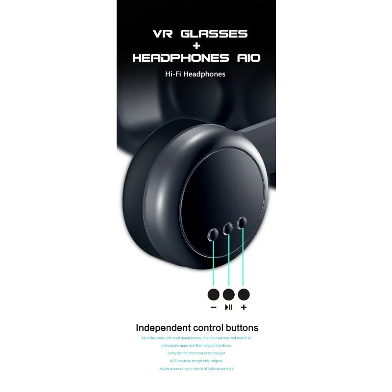 VR Glasses Virtual Reality 3D VR Glasses Google Cardboard Headset for Use with Smartphone Android Virtual Glasses with Gamepad