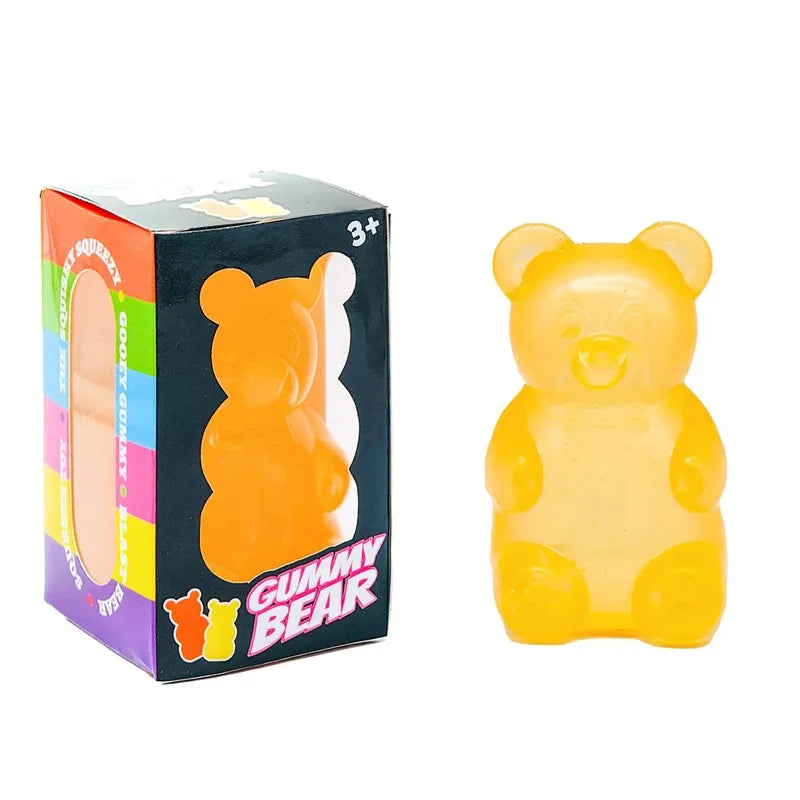 Needoh Sensory Jellyfish Gummy Bear Toy Soft Nice Cube Anti-Stress Stress Relief Pressure Souvenir Sensory Non-toxic Fidget Toy