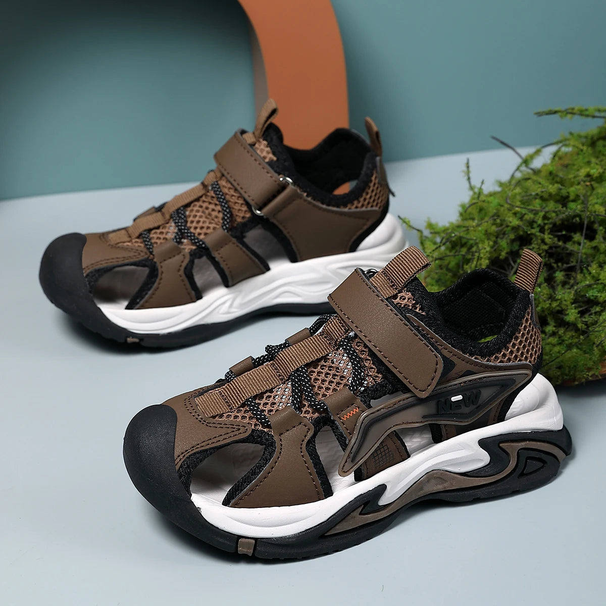 Boys' Fashionable Casual Sports Sandals, River-Tracing Shoes, Outdoor Sports Shoes