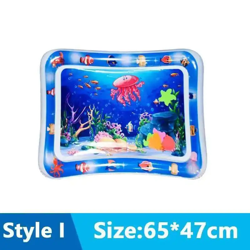 Cats Sensory Water Play Mat With Fish Thickened Inflatable Pet Water Bed Dog Play Sensory Toy Water For Pet Play Interactive Fun