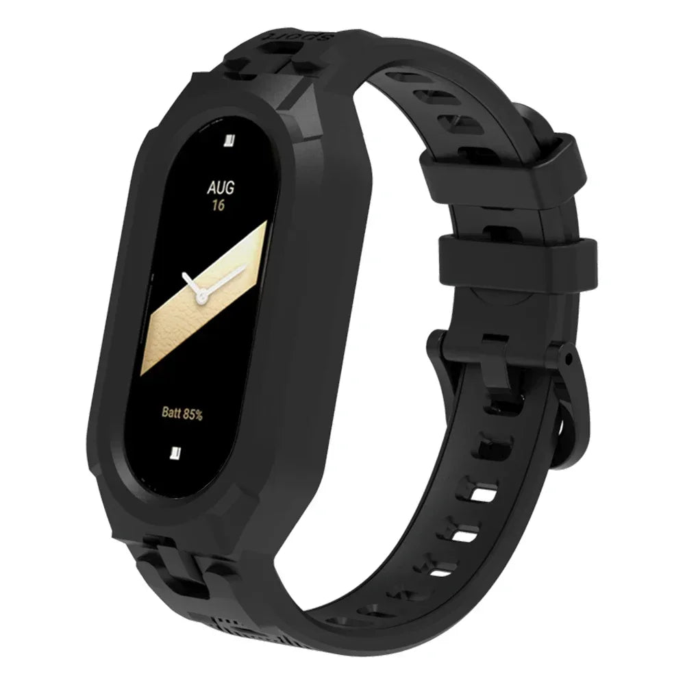 Silicone Sport Strap For Xiaomi Mi Band 9 8 7 6 5 Replacement Soft TPU Case Smartwatch Wristband For Xiaomi Mi Band 9 Bracelets