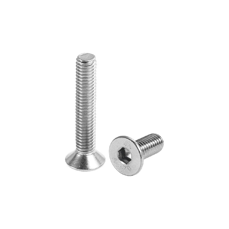 316 Stainless Steel Hexagon Socket Countersunk Head Screw A4-70 DIN7991 M3 M4 M5 M6 M8 M10 Allen Bolt Fastener