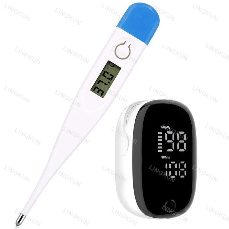 Household Thermometer Baby Adult Medical Ear Thermometer Digital Thermometer Fever Thermometer Pulse Oximeter Finger Medical