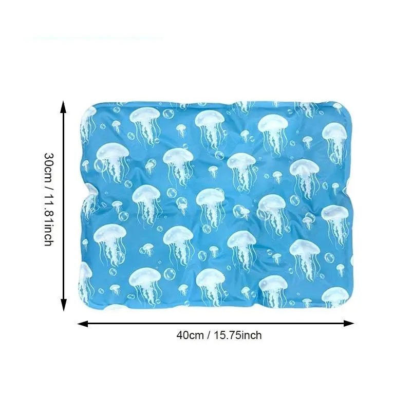 Self Cooling Gel Dog Cat Ice Pad Non Toxic Pet Cooling Mat For Summer Indoor Outdoor Bed Crate Couch