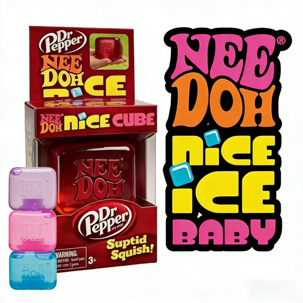 Nee DOH Model Soft Squishy Toy  Nice Cube Sensory Stress Reliever Fidget Tool for Anxiety for Adults & Kids Premium in Stock