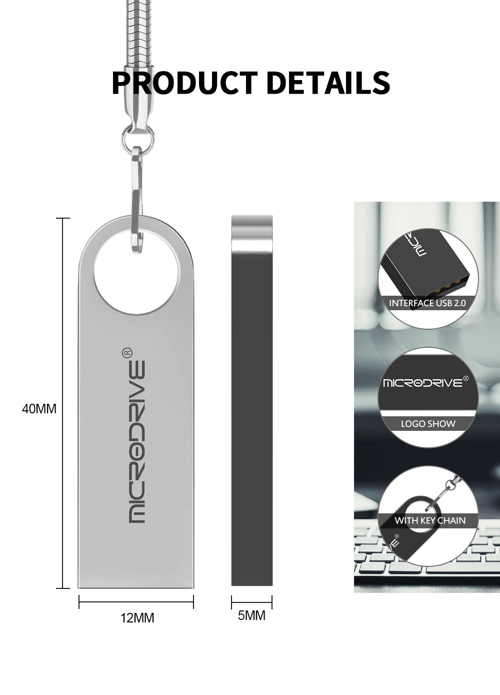 high speed memoria flash drive 8GB 32GB pendrive 128GB 64GB waterproof pen drive flash usb 2.0 metal stick key Custom logo