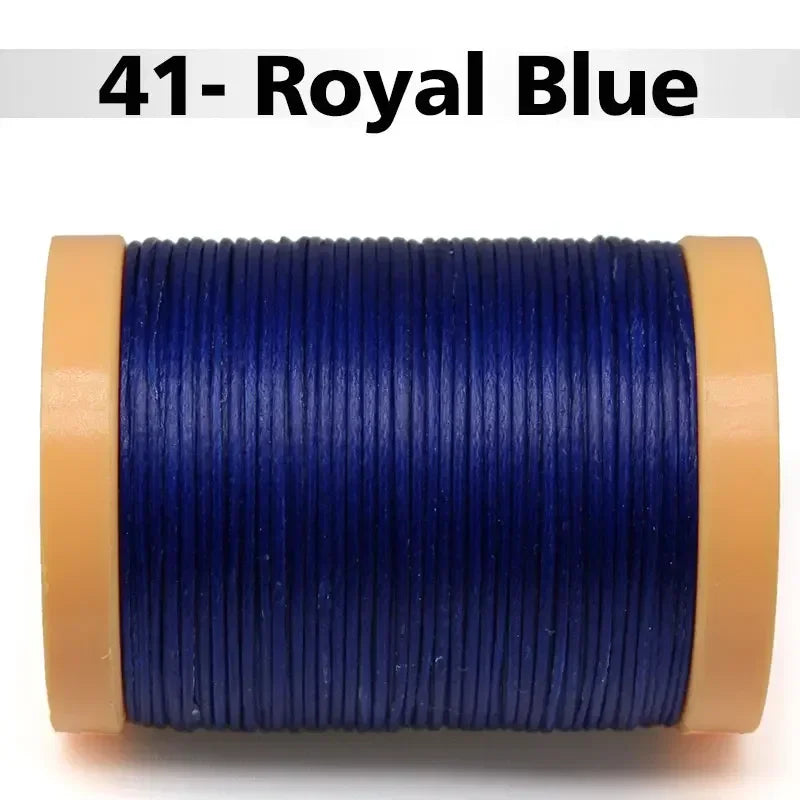 Handmade Flat Wax Thread for Leather Craft, Hand Stitching, DIY Wax Coated Strings, Repair Shoes, Sewing Tools, 0.8mm, 1.0mm