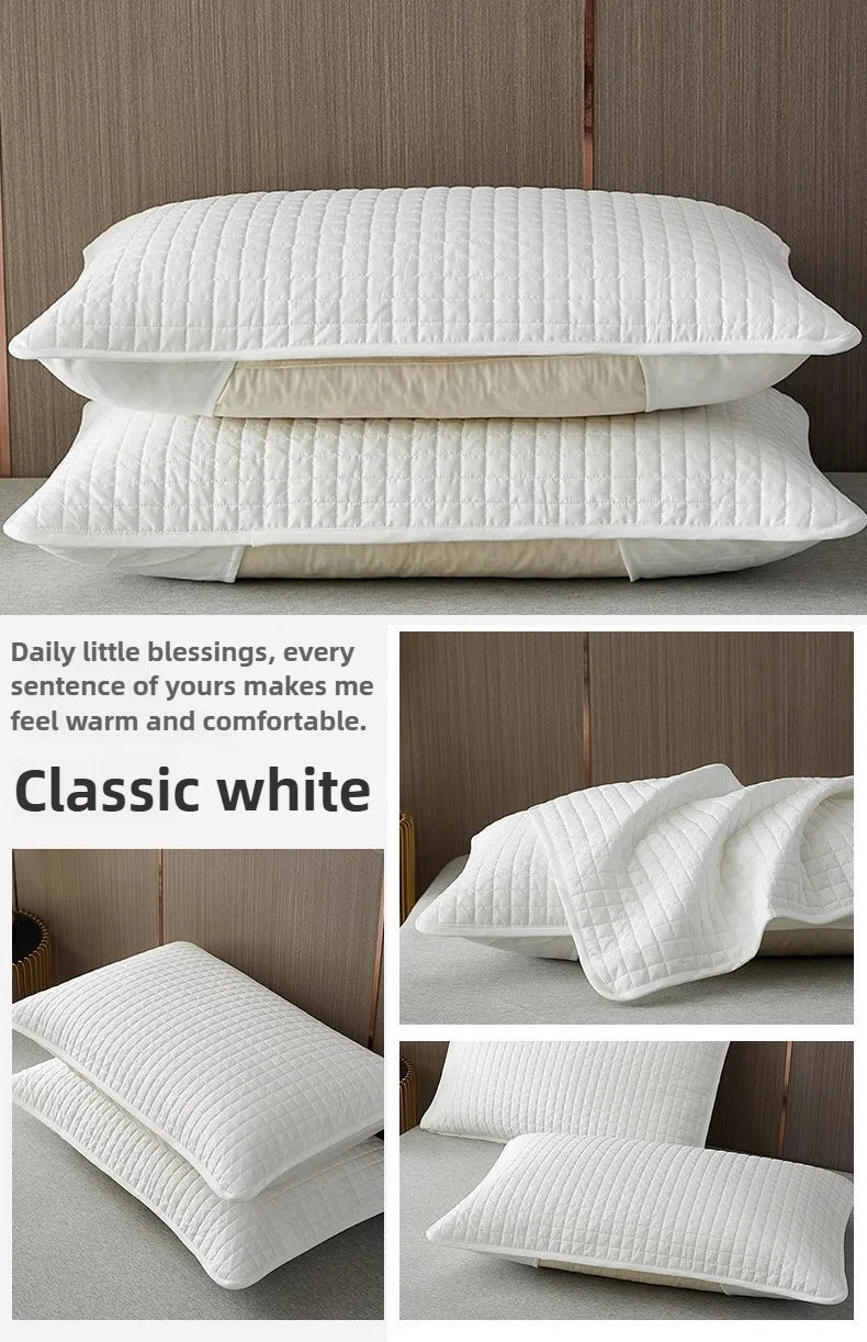 Clip Pillow Cover Head oil Isolation layer Pillow Case Protector Waterproof Anti Mite Pillow Core Protection (No Pillow) 72X45cm