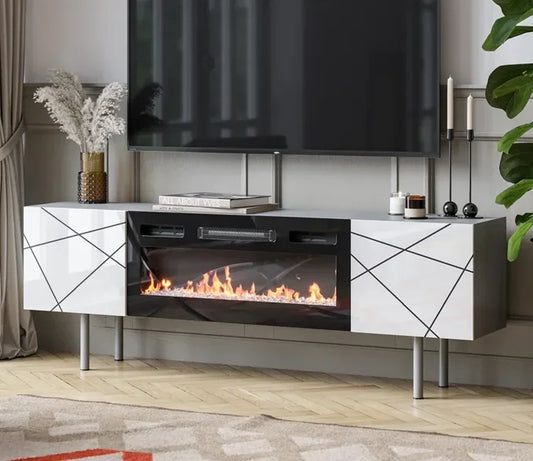 #For TV Stand with Fireplace Included TV Table Cabinet Television Cabinet TV Console Living Room Furniture