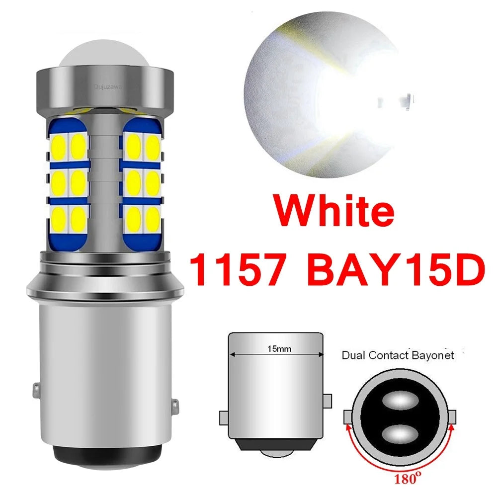 2Pcs P21W LED P21/5W Led Bulbs 1157 BAY15D PY21W BAU15S 1156 BA15S R5W Super Bright Car Brake Light Auto Backup Reverse Lamp 12V