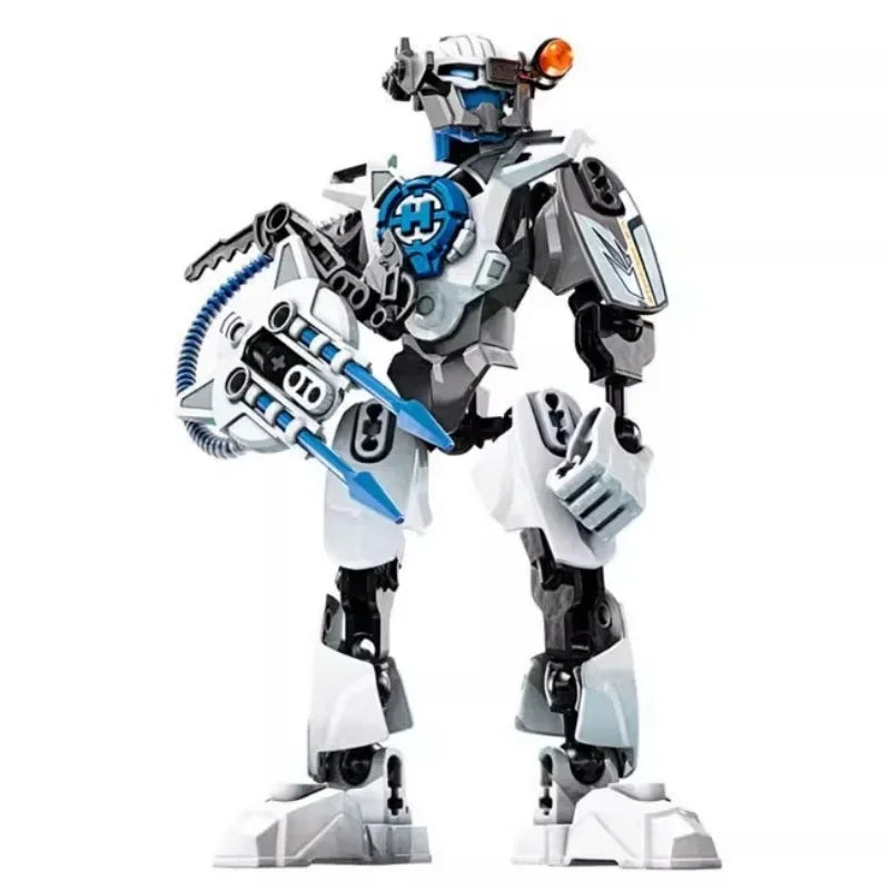Hero Factory Star Warrior Bionicle Building Blocks, Furno Evo Combined Robot Mech Model Toy Set for Kids, Holiday Gift