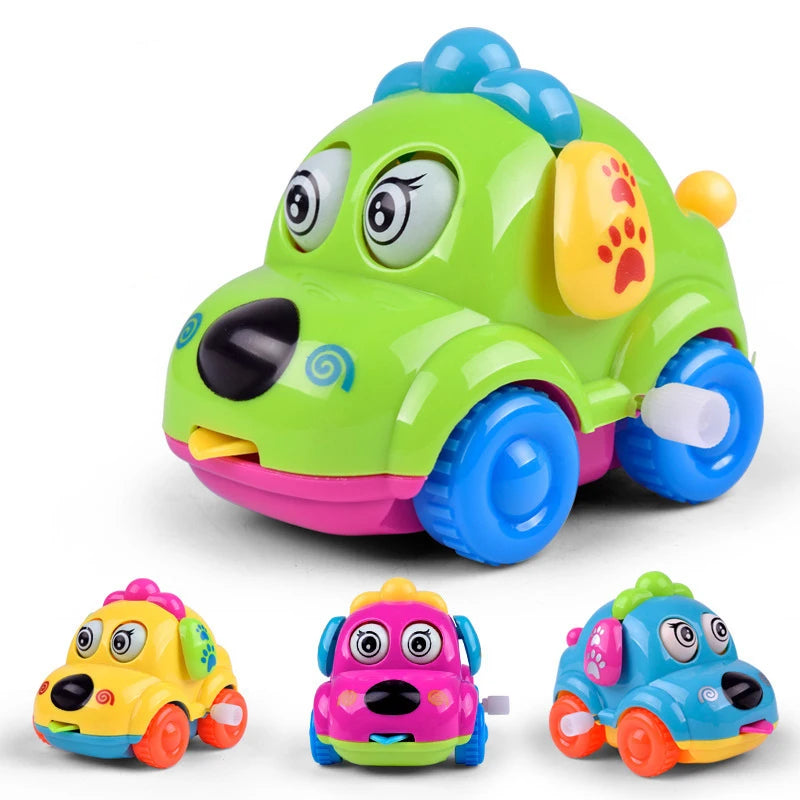 New Clockwork Toy Cartoon Winding Creative Cute Chain up car Small Animal Gift