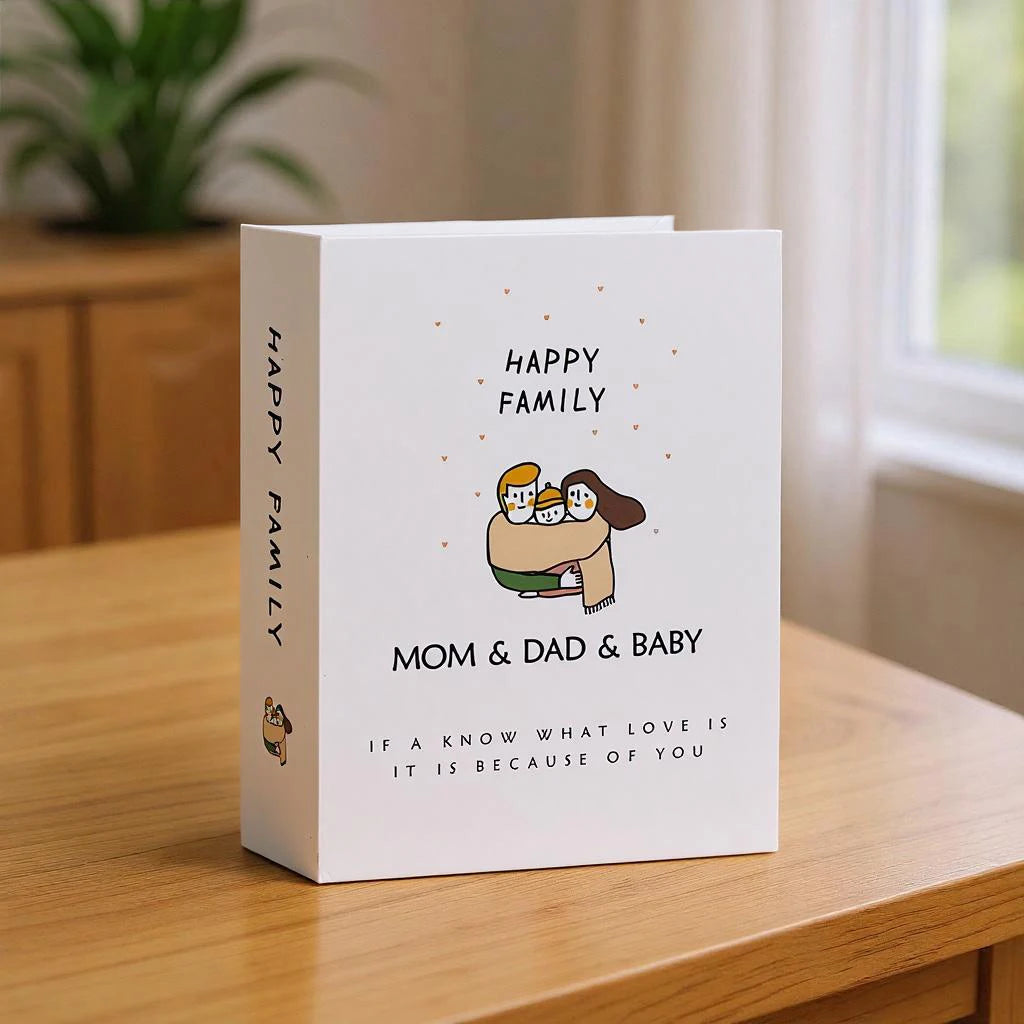 The Cartoon Cover Album Is Exquisite. It Can Hold 100 6-inch Photos And Is Suitable For Family Memory Storage And Collection