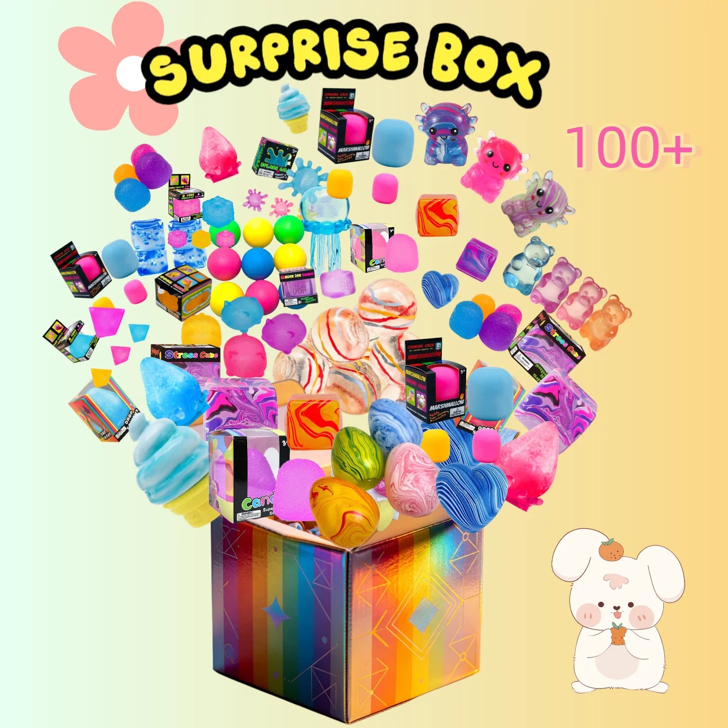 Surprise Box Toys, Novelty Stress Relief Toys, Assorted Squishy Blind Box. Fun Mystery Toys, Fidget Toys For Stress